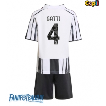 Juventus Federico Gatti #4 Echipament de Fotbal Replică 2025-26 Copii Acasa (+ Șorturi)